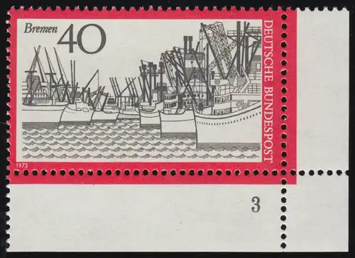 789 Tourisme 40 Pf Port de Bremer ** FN3