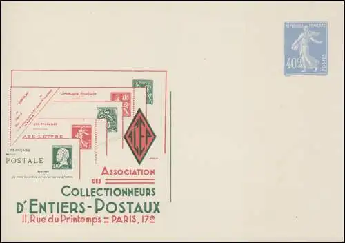 Pk Sonder-Ganzsache - Sammler-Ausstellung ACEP in Paris, ** ungebraucht