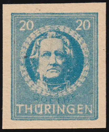 SBZ 98BXw Freimarke 20 Pf. PLF IV abgeb. Ecke unten rechts, ** geprüft Ströh BPP