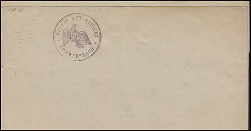 Temple payant-payé sur lettre tribunal de l'Amtsgericht Gummersbach 3.9.23 à Hagen