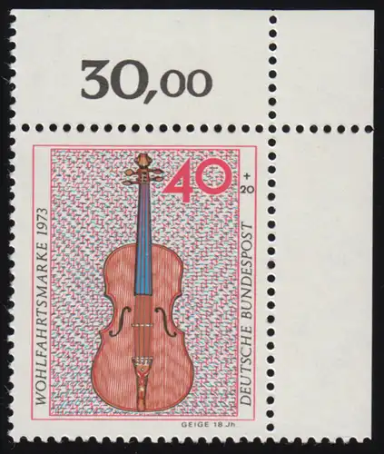 784 Instruments de musique de bien-être 40+20 Pf violon ** coin o.r.