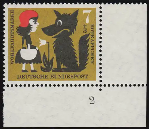 340 Wohn Grimm 7+3 Pf Capoulet rouge ** FN2 Concilier dg-1