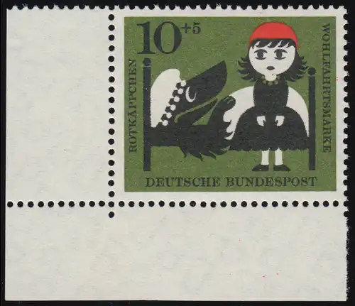 341 Wohn Grimm 10+5 Pf Coffre rouge ** coin et l. denture dg-1