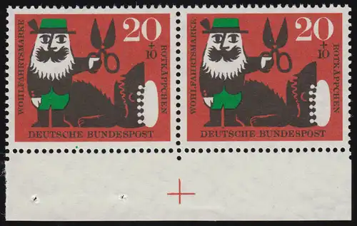 342 Wohn Grimm 20+10 Pf Coffret rouge ** paire de croix de passe