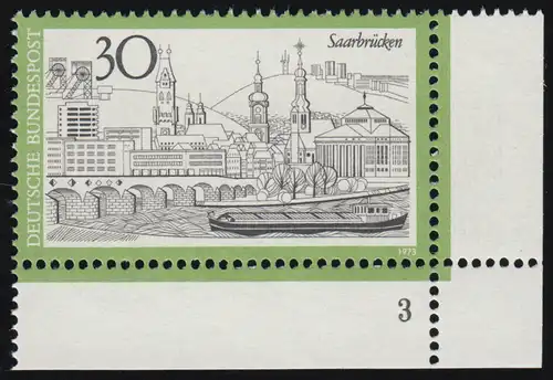 787 Tourisme 30 Pf Sarrebruck ** FN3