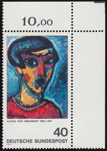 799 Expressionnisme 40 Pf ** Coin o.r.