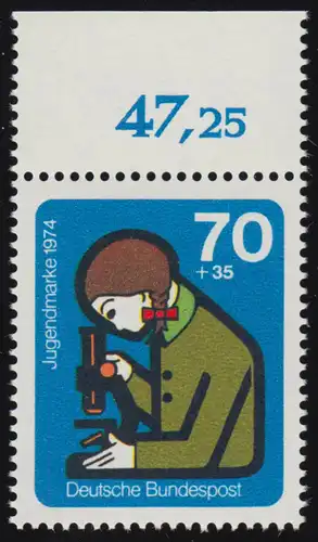 803 Travail des jeunes 70+35 Pf schnicht ** Oberrand