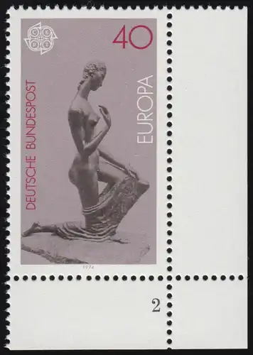 805 Europe 40 sculptures Pf ** FN2