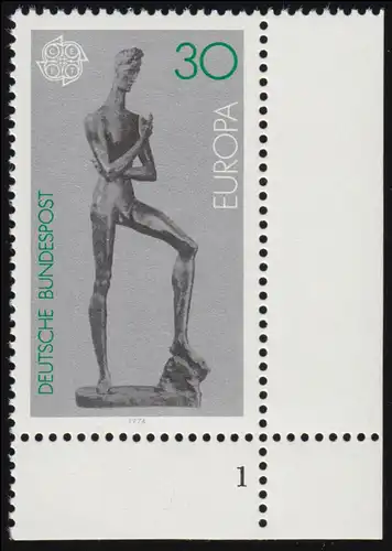 804 Europe 30 Sculptures Pf ** FN1