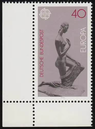 805 Europe 40 sculptures Pf ** coin et l.