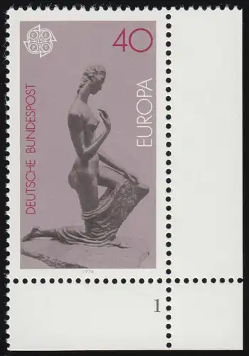 805 Europe 40 sculptures Pf ** FN1
