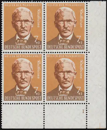 297 Landwirtschaft 7+3 Pf Raiffeisen ** Vbl FN1 Zähnung 1-dg +