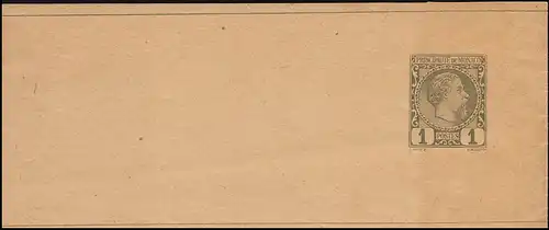 Monaco Streifband 1 Prince Charles III. 1 cent. frais de port ** / MNH