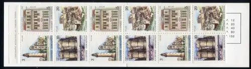 Grèce Carnets de marques 10 capitales provinciales, frais de port ** / MNH