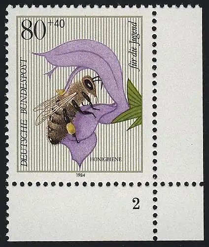 1204 Abeille de miel jeune 80+40 Pf ** FN2