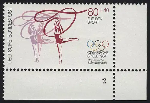 1207 Jeux olympiques d'été 80+40 Pf ** FN2