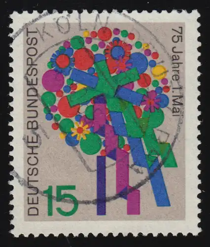 475I 1. Mai 1965 Tag der Arbeit mit PLF I grüner Fleck in gelber Blume, O