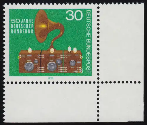 786 Rundfunk ** Ecke u.r. / Bogenecke unten rechts