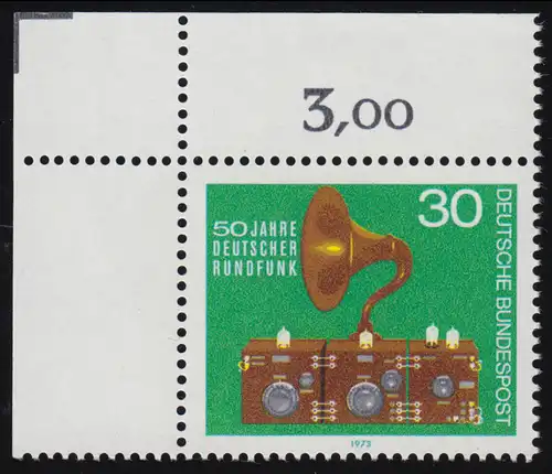 786 Radio ** coin o.l. / angle arc en haut à gauche