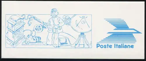 Italien Markenheftchen 2088 Post- und Fernmeldewesen 1989, **/MNH