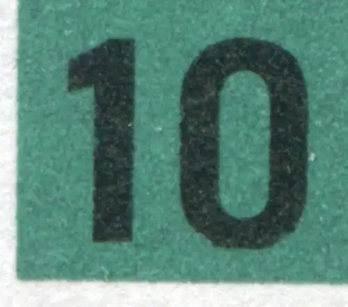 206VbIII Lufthansa 10 Pf: BEGINNENDER PLF III unten abgeflachte Null, Feld 24 **