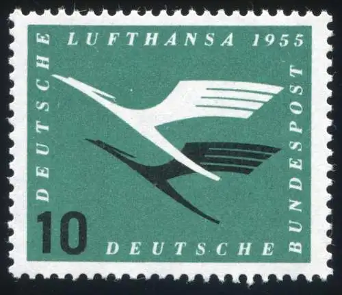 206VbIII Lufthansa 10 Pf: PLF III Aplatie en bas, champ 24 **