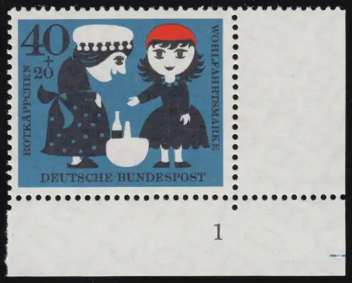 343 Wohn Grimm 40+20 Pf Capoulet rouge ** FN1 +