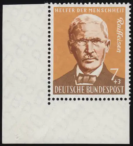 297 Agriculture 7+3 Pf Raiffeisen ** Coin et inclinaison 0-1