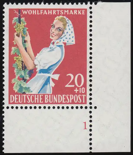 299 Agriculture 20+10 Pf Vigneronne ** FN1 Condition 1-dg