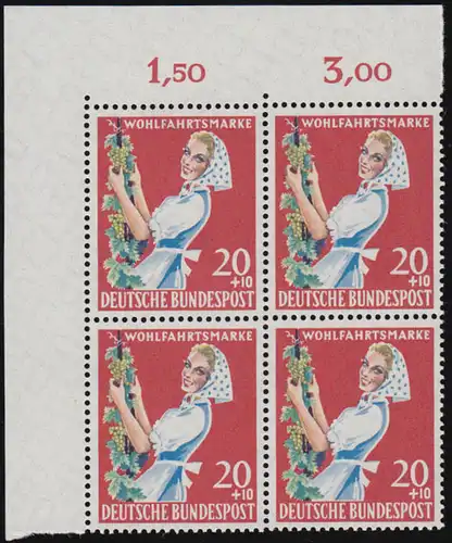 299 Agriculture 20+10 Pf Vigneronne ** Eck-Vbl o.l. Condition 0-1