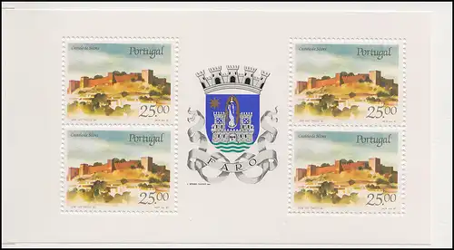 Livret de la marque Portugal 1709 BuS Kastel Silves, frais de port **/ MNH