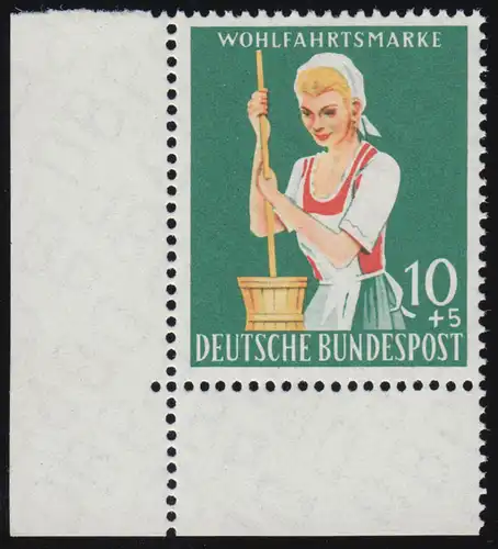 298 Agriculture 10+5 Pf Senneur ** Coin et inclinaison 1-dg