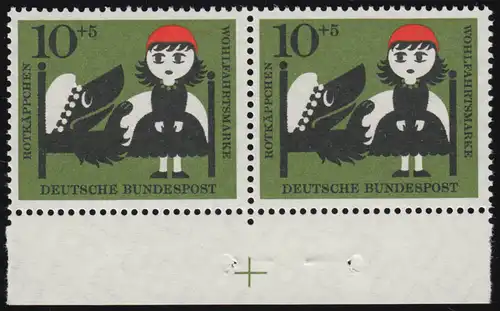 341 Wohn Grimm 10+5 Pf Coffret rouge ** paire de croix de passe