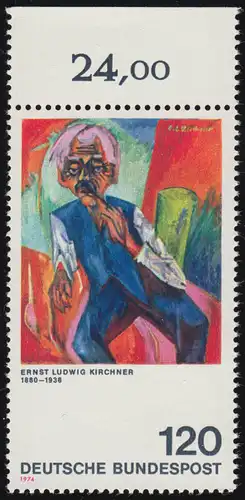 823 Expressionismus 120 Pf Kirchner ** Oberrand