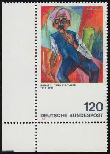 823 Expressionnisme 120 Pf Kirchner ** Coin et l.