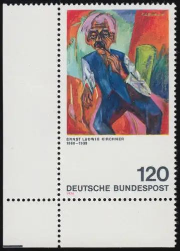 823 Expressionnisme 120 Pf Kirchner ** Coin et l.