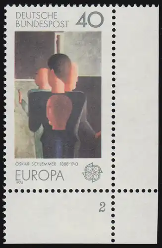 840 Europa 40 Pf Gemälde ** FN2