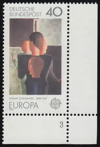 840 Europa 40 Pf Gemälde ** FN3