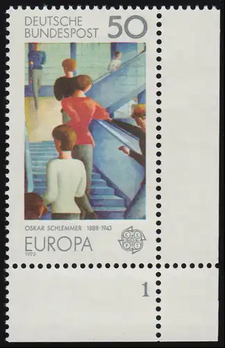 841 Europe 50 Pf Peintures ** FN1