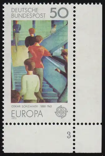 841 Europe 50 Pf Peintures ** FN3