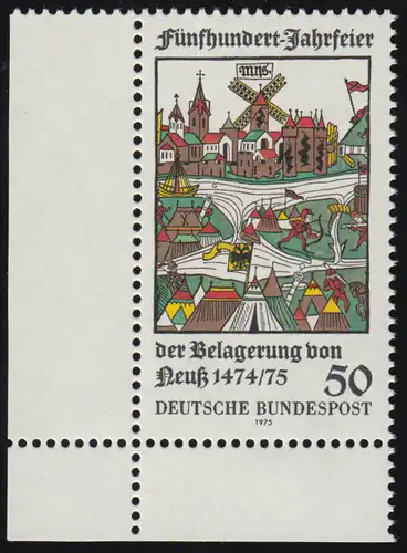 843 siège Neuss ** coin et l.