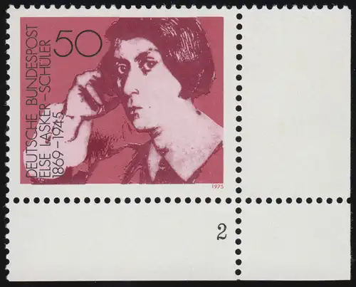 828 Deutsche Frauen 50 Pf Lasker-Schüler** FN2