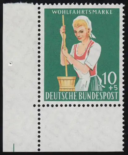 298 Agriculture 10+5 Pf Senneur ** Coin et inclinaison 1-dg +