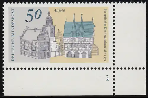 860 Europa 50 Pf Alsfeld ** FN1
