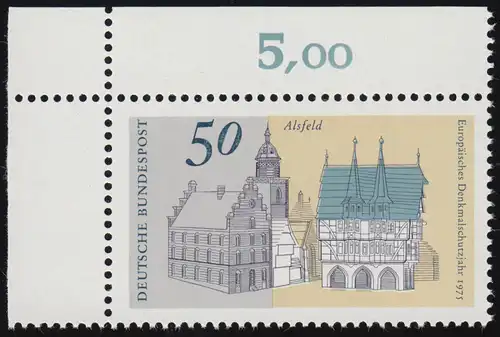860 Europa 50 Pf Alsfeld ** Ecke o.l.