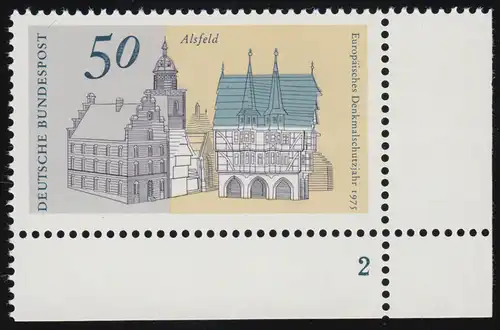860 Europe 50 Pf Alsfeld ** FN2