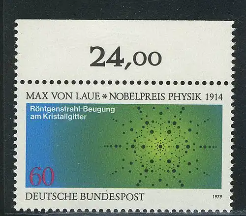 1021 Nobelpreisträger Physik von Laue  ** Oberrand