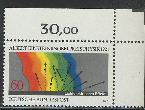 1019 Nobelpreisträger Physik Einstein ** Ecke o.r.