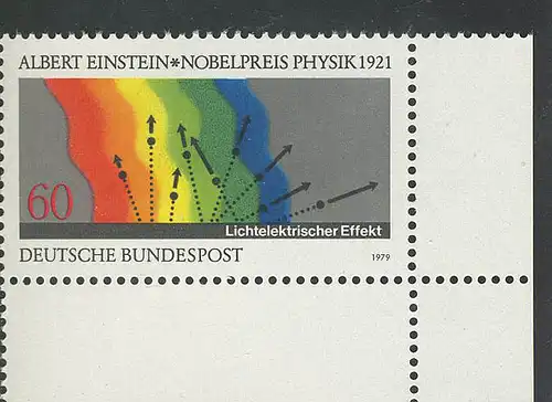 1019 Nobelpreisträger Physik Einstein ** Ecke u.r.