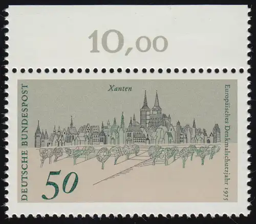 863 Europe 50 pf Xanten ** Oberrand